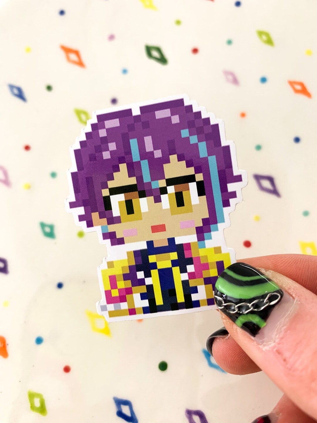 Pixel Rui Head Rui Kamishiro Pixel Art Project Sekai Vinyl Sticker - Etsy Canada