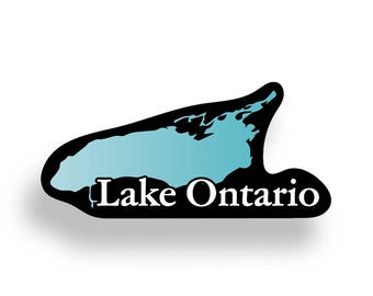 Lake Ontario Sticker | Car, Laptop, Water bottle | Die Cut Sticker Weatherproof Waterproof