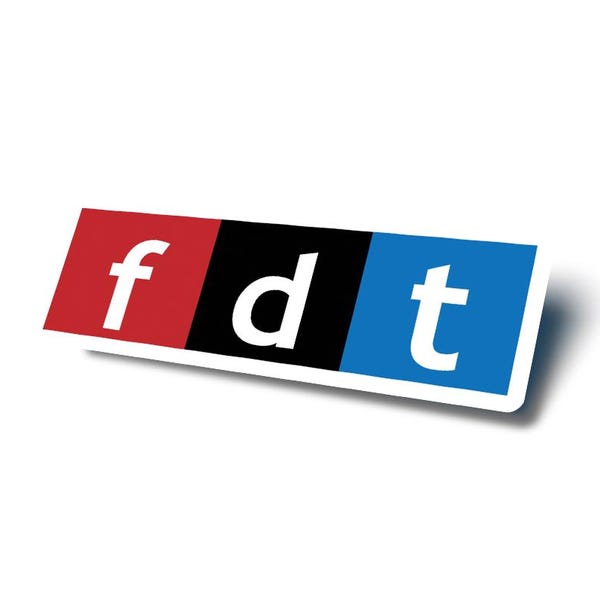 FDT Anti-Donald Trump Anti-Maga Sticker Decal Vinyl for water bottle, laptop, car, locker NPR Parody
