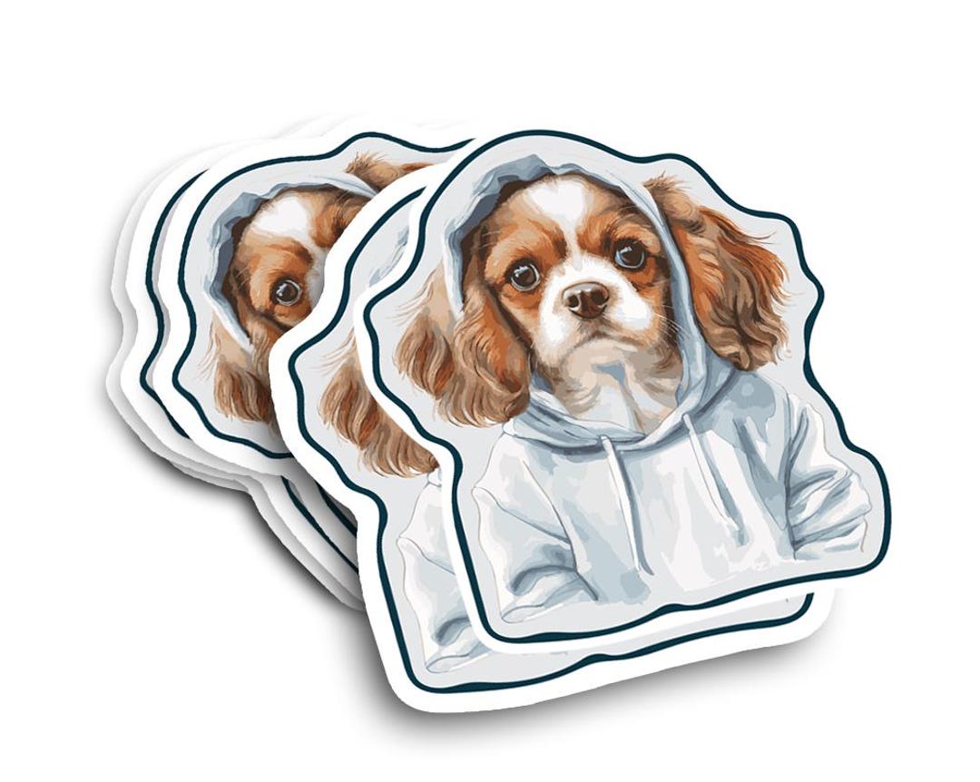 Cavalier King Charles Spaniel Vinyl Decal: Weatherproof Dog Sticker - Etsy