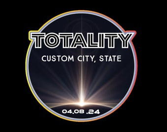 Solar Eclipse Sticker - Customize the City!