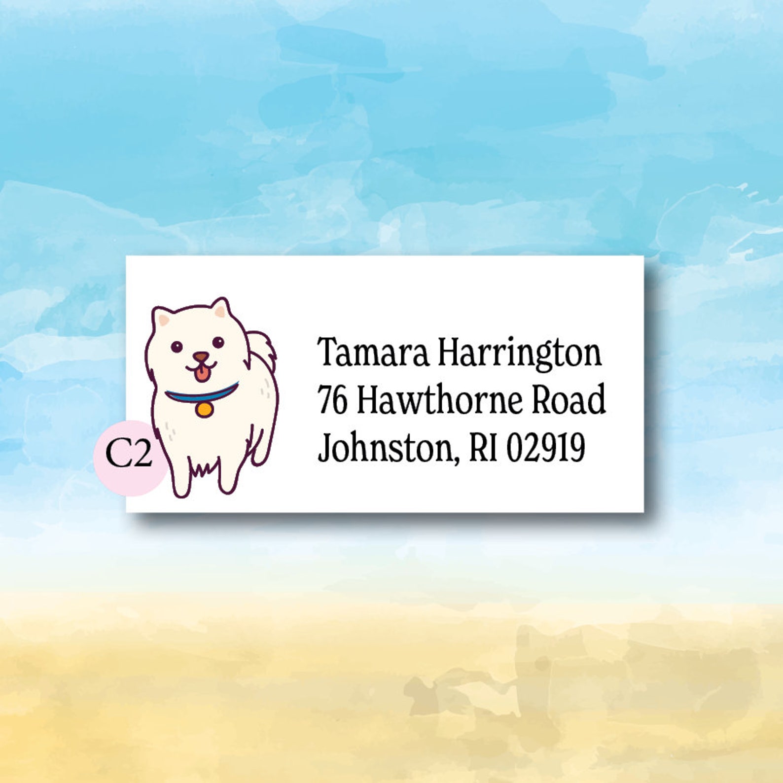 Dog & Cat Cute Return Address Labels Envelope Stickers - Etsy