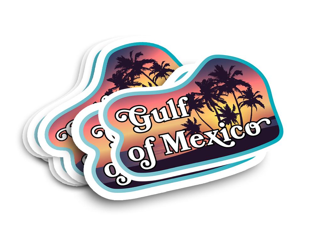 Gulf Shores Alabama Sticker – 3.75” Vinyl Decal – Indoor Outdoor – AL Coast