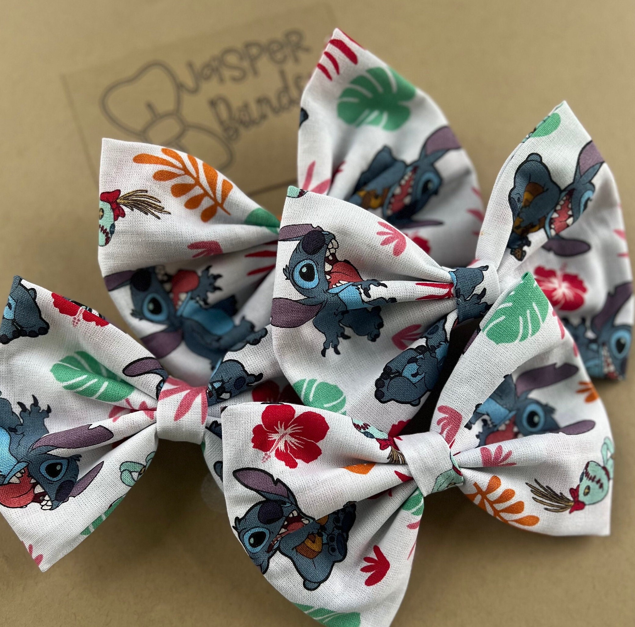 Stitch hair bow-