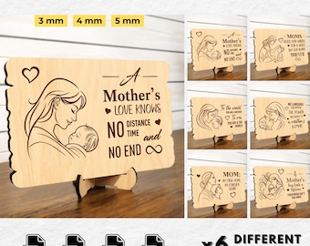 Mother's Day Sign Laser Cut SVG, Mother’s Day Laser Cut File, Mom Cut File for Cricut, Gift For Mom, Mother’s Day Glowforge Files, Mom SVG