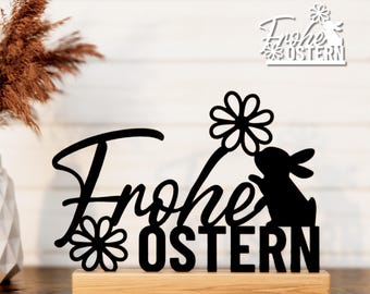 Frohe Ostern Plotter Laserdatei, Wielkanocny plik SVG do cięcia, Wiosenny plik kwiatowy do cięcia laserowego, Glowforge Cricut Svg, Cricut Papercut Cameo