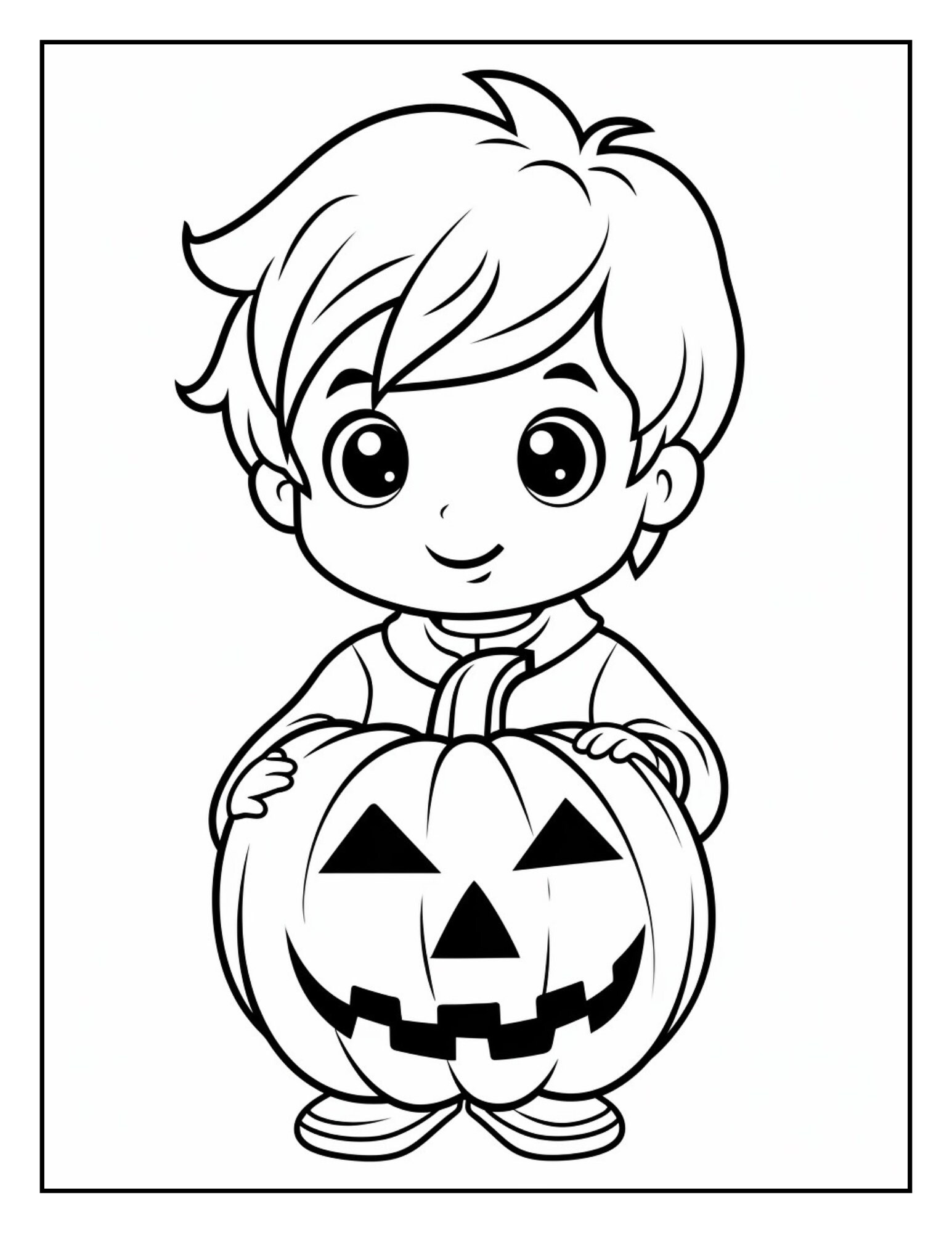 10 Halloween Kids Coloring Pages Halloween Kids Coloring Page Printable ...