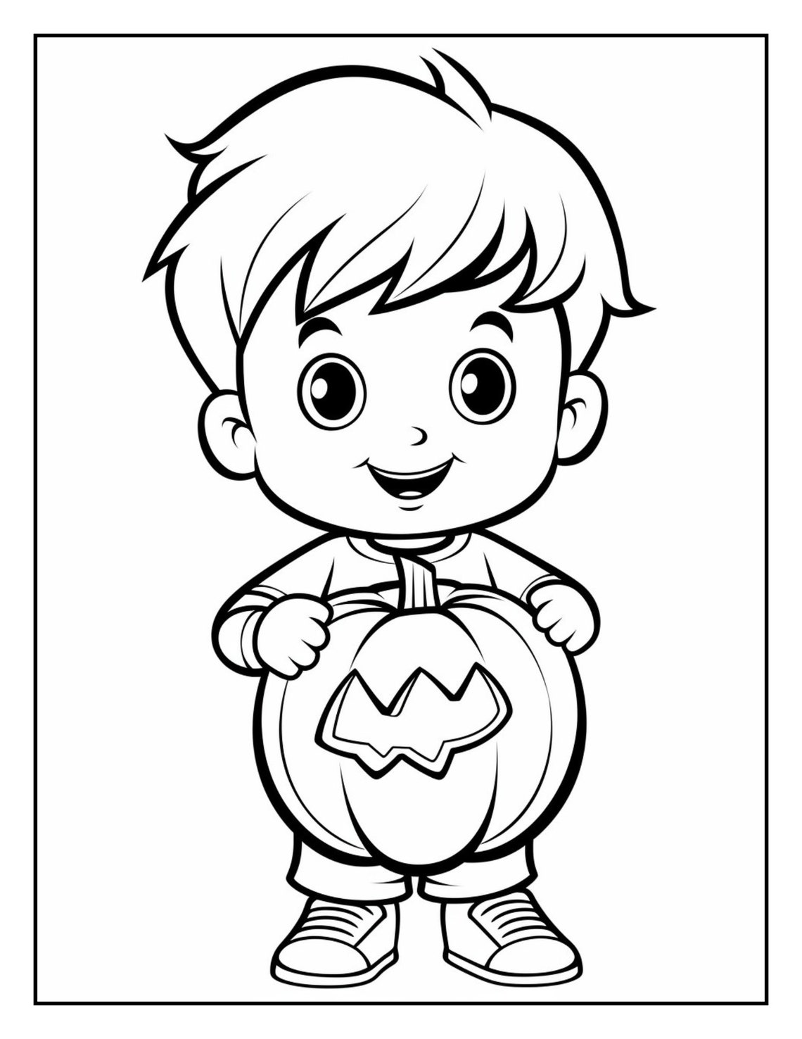 10 Halloween Kids Coloring Pages