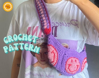 Happy Daze Crossbody Crochet Pattern | Fanny Pack, Bum Bag