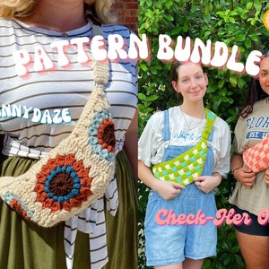 PATTERN BUNDLE | Sunny Daze + Check-Her Out Crossbody Crochet Patterns PDF