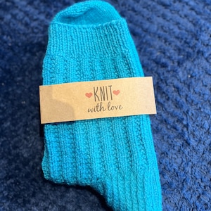 Hand knit socks