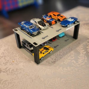 Diecast Parking Lot Display - Holds up to 12 Cars