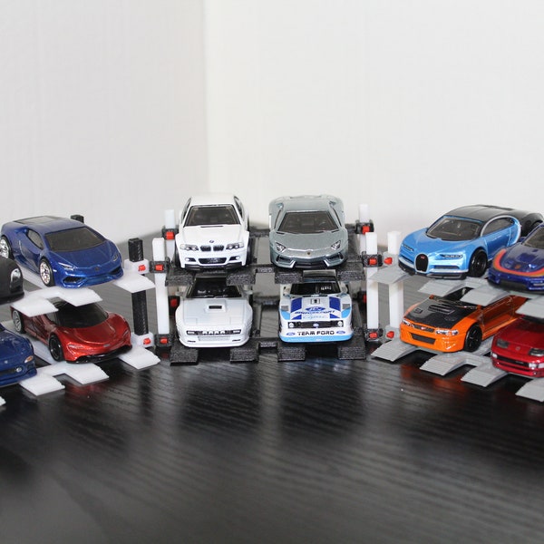 4 car Hot Wheels 1:64 Display ***3D Print Files ONLY***