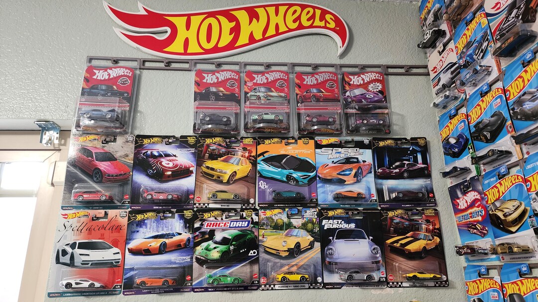 Hot Wheels Large Logo Display Sign – Unbranded Wall Art For Collectors