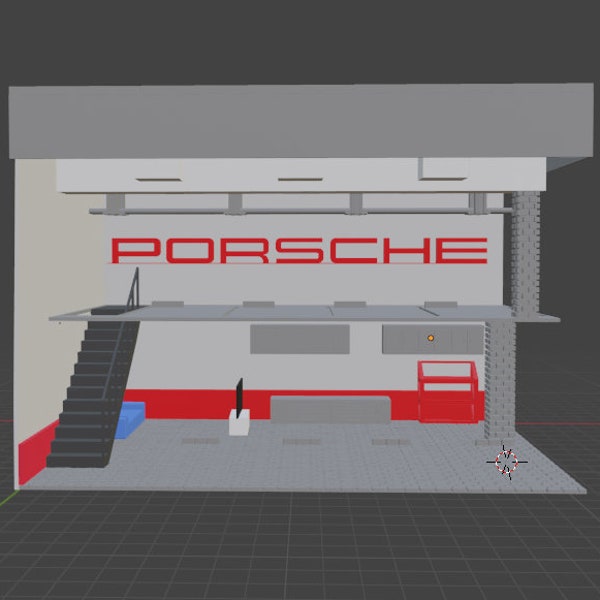 Porsche Diorama - 2 Level - Holds 8 cars - Designed for LED integration **3D Print Files Only**