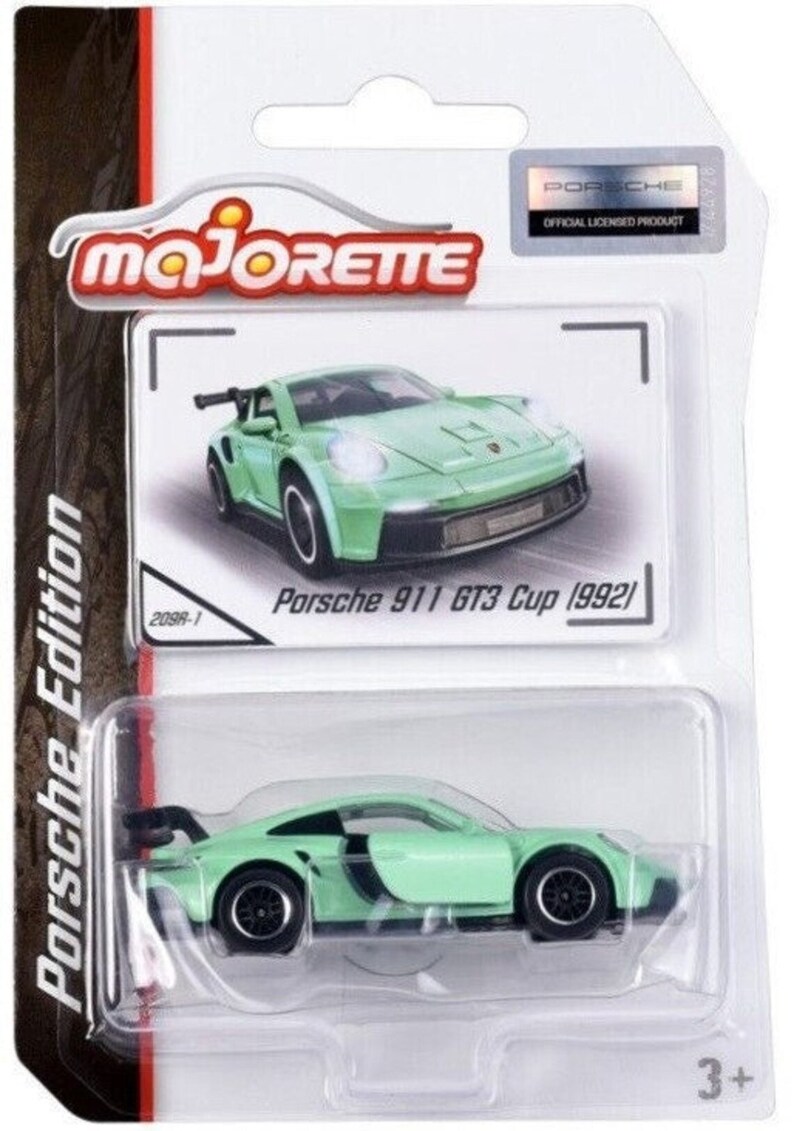 Miniature Majorette 1/64 Porsche 911 GT3 Cup 992 - Finition Chrome, Neuve