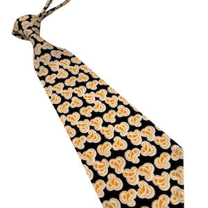 Vintage 1940s Tie Men's Neck Ties Swing Neckties 1930s GOLD Wide Rayon 46X4.2"