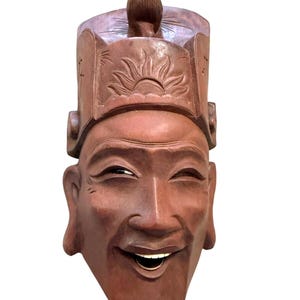 10X5 Hand Carved Vintage Wooden Masks Antique Wall Decor Hanging Wood Tribal Art