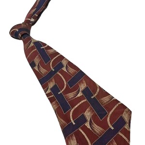 Men's Tie Vintage 1940s Neckties for Men 1930s Necktie 1920s Swing Ties 1950s Cravat Wide Rockabilly Mens Clothing Gifts Silk BROCADE 49X4"