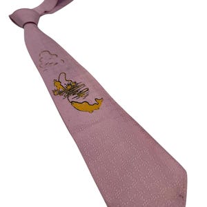 Men's Tie Vintage 1940s Neckties for Men 1930s Necktie 1920s Swing Ties 1950s Cravat Wide Rockabilly Mens HAND PAINTED Slim Rayon 54X3.2"