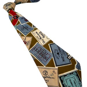 Vintage 1950s Tie Men's Neck Ties Swing Neckties 1940s Wide Silk 56X3.2"
