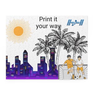Personalized Soccer Puzzle: Urban Design, Family Fun