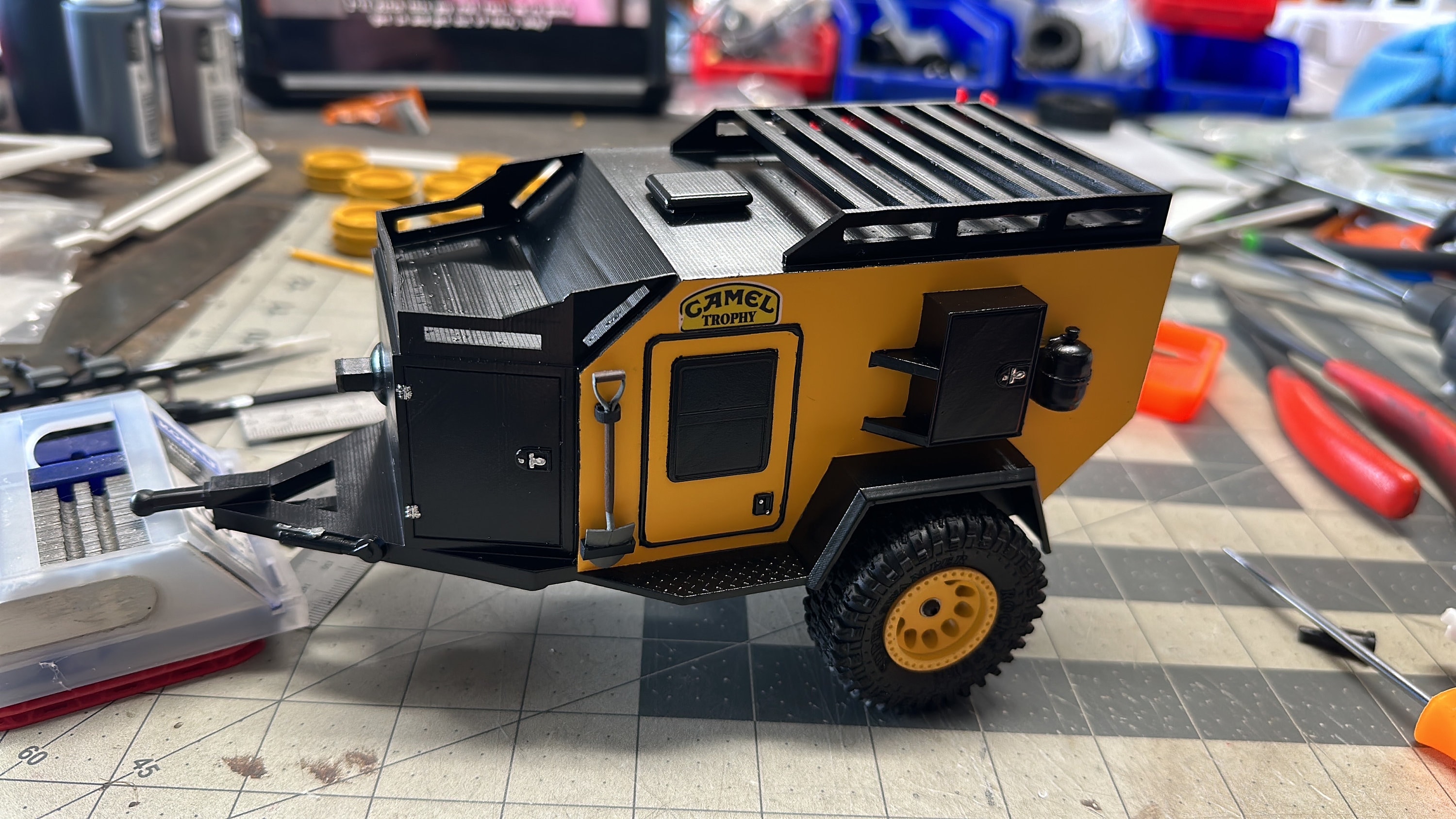 1/18th Scale Camping Overland Trailer Fits Trx4m Digital Download for 3D  Printing 