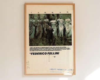 アマルコルド映画ポスター - フェデリコ・フェリーニ - ヴィンテージ