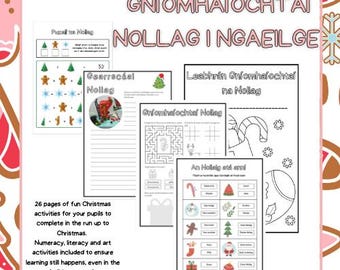 Irish / Gaeilge Christmas Worksheets