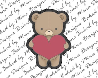Orsetto con cuore File STL / download digitale / file digitale