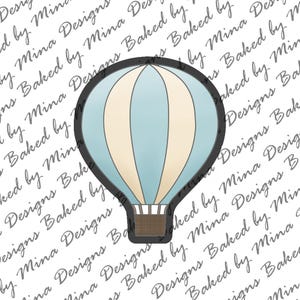 Hot Air Balloon Cookie Cutter STL File | digital download | digital file