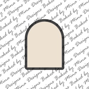 Arch Cookie Cutter STL File | digital download | digital file | geometric shape
