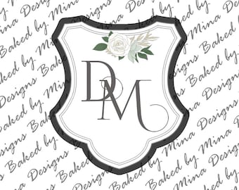 Wedding Crest Cookie Cutter STL File | digital download | digital file | plaque