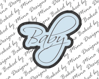 Baby Word Cookie Cutter STL File | digital download | digital file