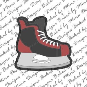 Hockey Skates Cookie Cutter STL File | digital download | digital file
