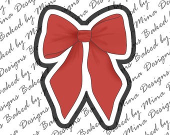 Thick Bow Cookie Cutter STL File | digital download | digital file