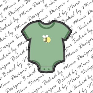 Baby Onesie Cookie Cutter STL File | digital download | digital file | cute baby onesie