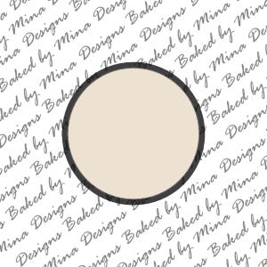 Round Circle Cookie Cutter STL File | digital download | digital file