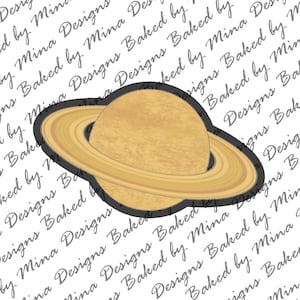 Planet with Ring Cookie Cutter STL File | digital download | digital file