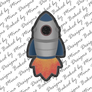 Rocket Cookie Cutter STL File | digital download | digital file