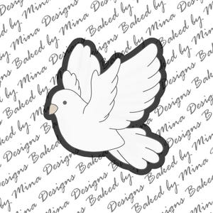 Dove Cookie Cutter STL File | digital download | digital file | baptism