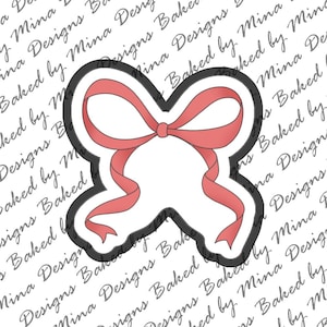 Whimsical Bow Cookie Cutter STL File | digital download | digital file