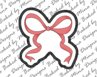 Whimsical Bow Cookie Cutter STL File | digital download | digital file