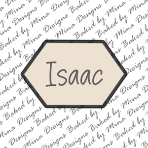 Plaque Isaac Cookie Cutter STL File | digital download | digital file | geometric shape