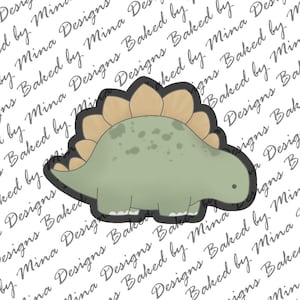 Dinosaur Stegosaurus Cookie Cutter STL File | digital download | digital file