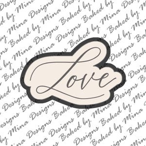 Love Cookie Cutter STL File | digital download | digital file