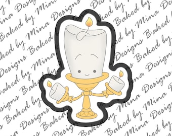 Candelabra Cookie Cutter STL File | digital download | digital file