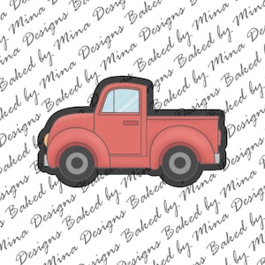 Pickup Truck Cookie Cutter STL File | digital download | digital file