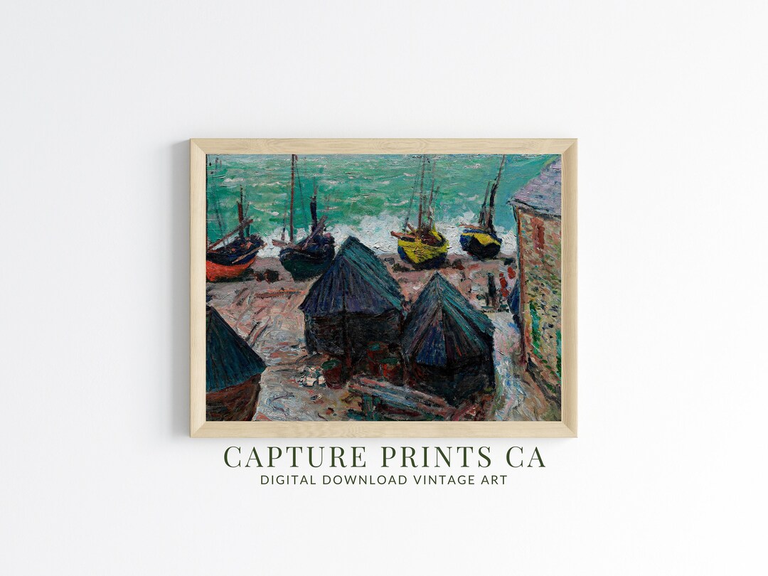 PRINTABLE Monet Print, Claude Monet Painting, Vintage Landscape Print ...
