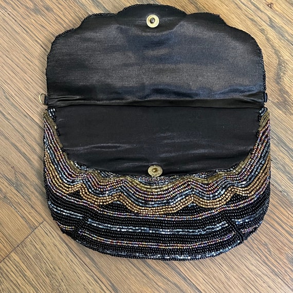 Vintage Regale LTD beaded bag with snap closure a… - image 2